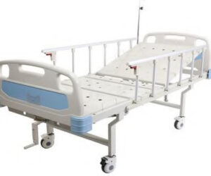 Single Crank Manual ABS Hospital Bed With Castors