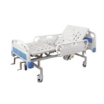 Two Crank ABS Hospital Bed with Over-Table