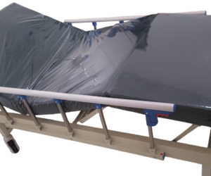 Two Crank ABS Hospital Bed with Over-Table
