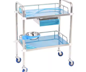 Medical Dressing Trolley Two Shelf